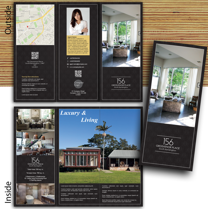TriFold Luxury Real Estate Brochure Guaranteed!! Brochure contest