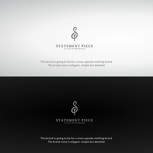 Design a logo for the clothing brand "Statement Piece". It's all in the details. Design by Vanza™