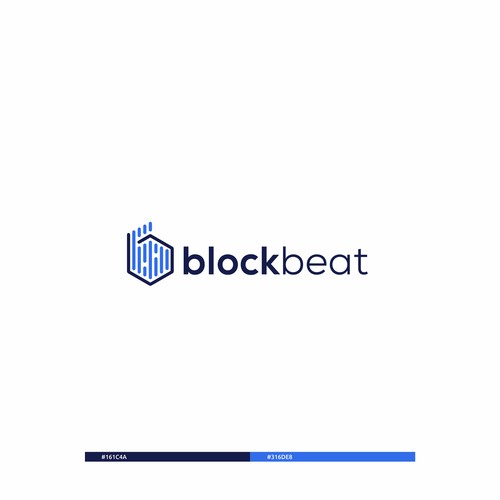 BlockBeat Crypto News Platform Logo Design Design by BuanaDesign