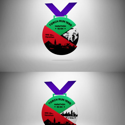marathon medal Design by GraphicHunter