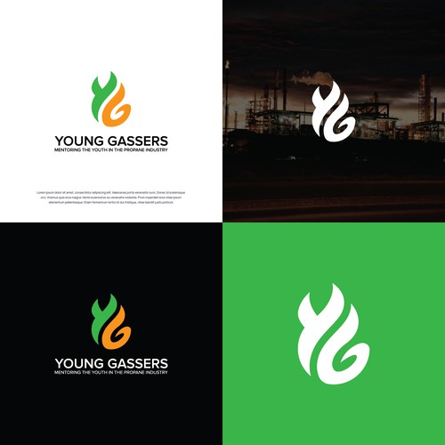 Young Gassers Logo Design by Mhala