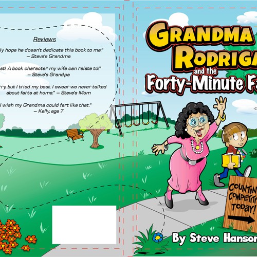 Children's Book Cover: Cartoon Grandma (ages 7-10, series)-ontwerp door pcarlson