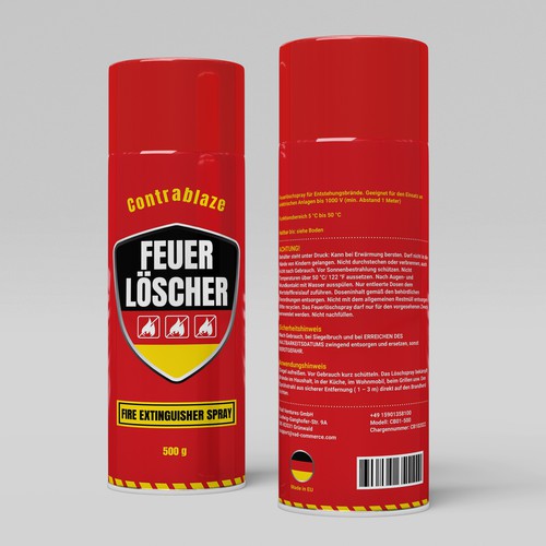 Fire Extinguisher Spray Design Design by Cameleon77