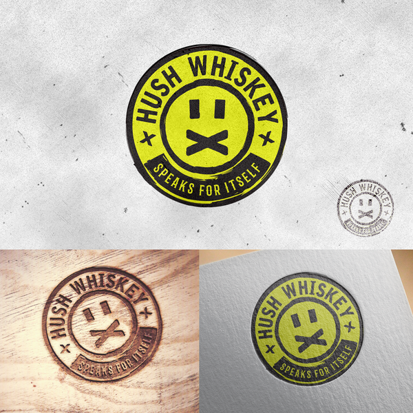 Design by GabDesigns titled "HUSH Whiskey"