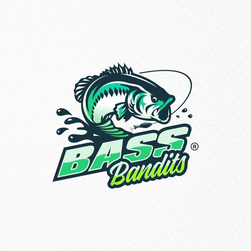 Bass Fishing Team Logo Design by Ark4