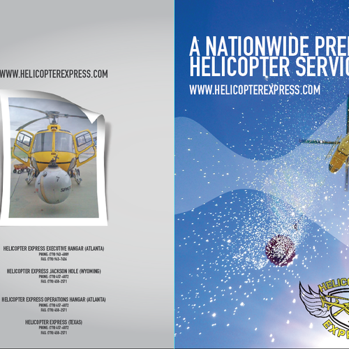 Helicopter Express Needs New Exciting Promotional BROCHURE Ontwerp door morgan marinoni