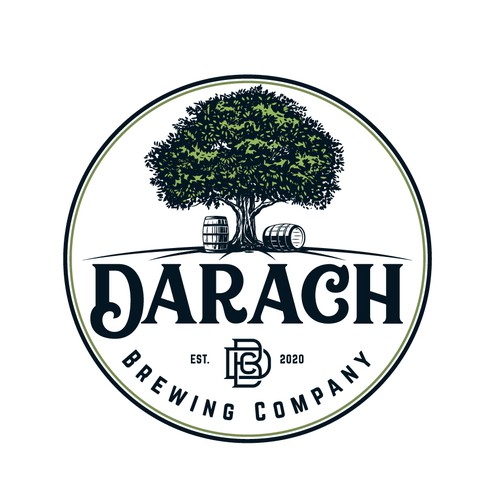 Sophisticated Brewery logo incorporating oak elements Diseño de mata_hati