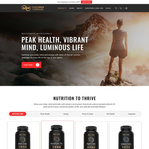 monodeepsamantaさんのDesign the "sexiest" and most powerful health supplements website on the planetデザイン