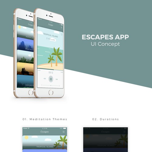 Proposta di design per un contest della categoria Design di app realizzata da Peterdraw