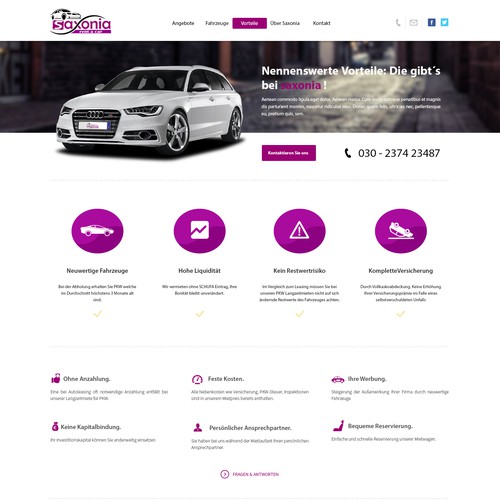 Web page design contest entry by malzi.