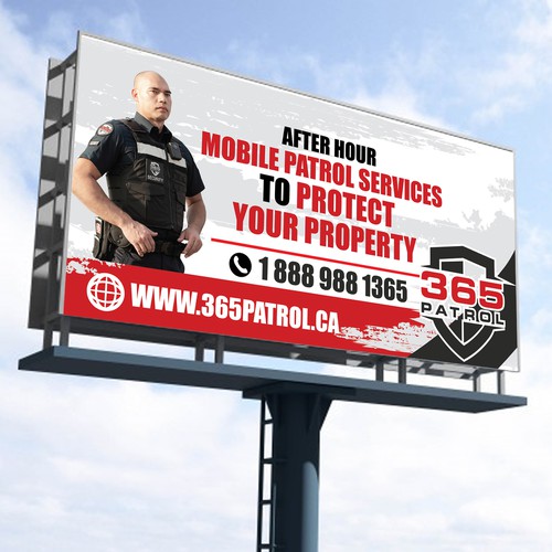 I need a billboard design for a Security Guard Company Design by 123Graphics
