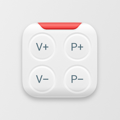 Remote control icon for iOS app Design by lks--