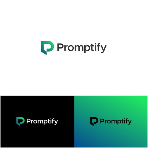 Modern, Simple and Sleek Logo for Promptify.com Design by TheDaydreamerStd