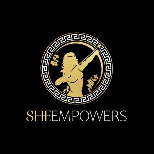 SHEempowers - luxurious design of a woman preferrably in some kind of a circle to appeal to women professionals Design by Linduska