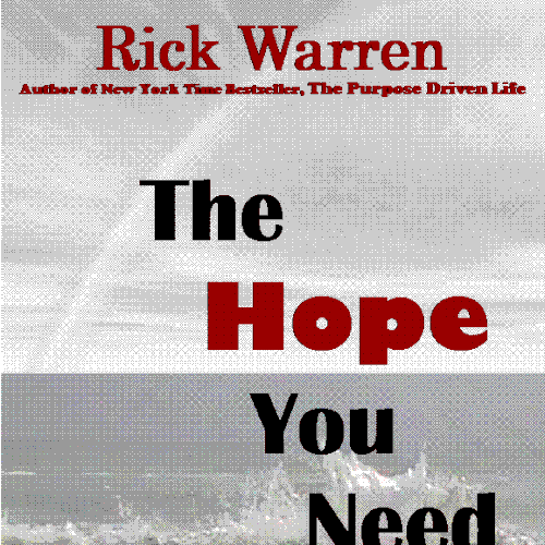 Design Rick Warren's New Book Cover Réalisé par Cynthia Ross