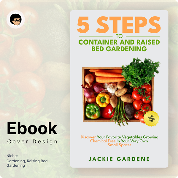 E book design cover for gardening