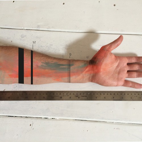 Design a functional tattoo for Ben Uyeda that turns his arm into a ruler Design by Olivier Laporte