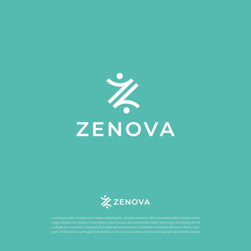 Zenova Logo: Revolutionary suite of health and wellness mobile apps Diseño de rk43_lab