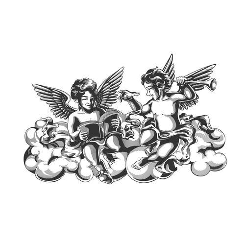 Cherubs at Play Design by brint'X