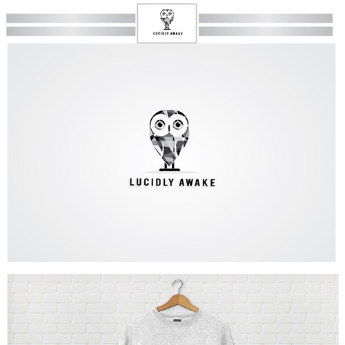 COOL, INTELLIGENT & SIMPLE OWL LOGO DESIGN FOR CLOTHING LINE + LUCIDLY AWAKE!! Design by Turaiphie