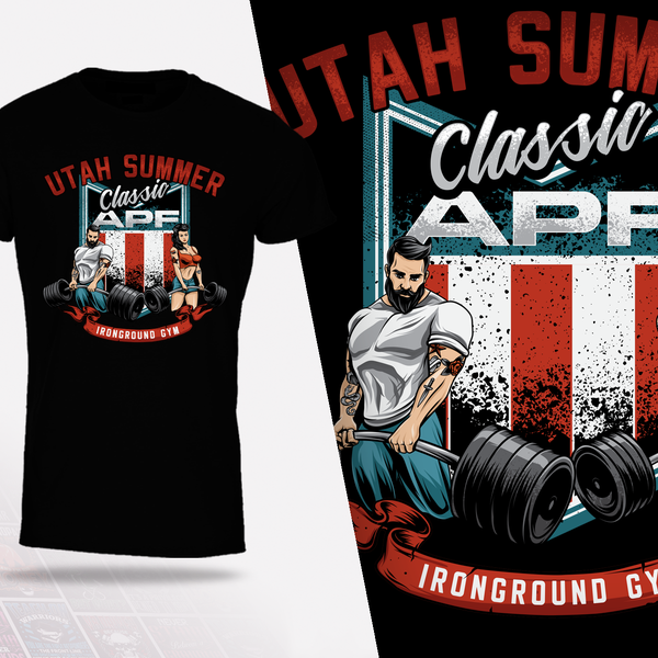 Powerlifting t-shirt design
