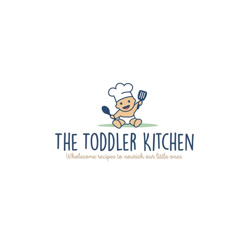 Fun logo for a food blog company focused on toddler and family nutrition and recipes. Design réalisé par meryofttheangels77