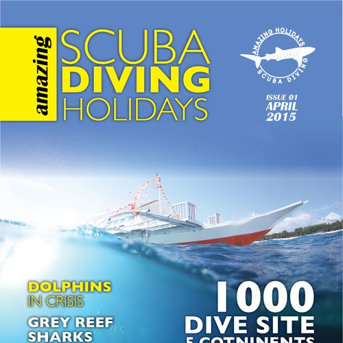 eMagazine/eBook (Scuba Diving Holidays) Cover Design Design von Stefanosp