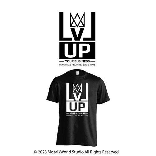 コンペ「New Shirt Design for LVL Up Imaging」のデザイン by mozaikworldさん 