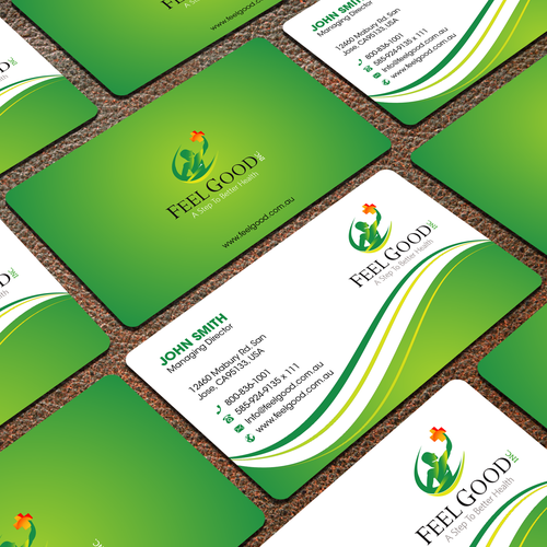 A Step To Better Health - Business card for the medical industry Design by FK_Designs