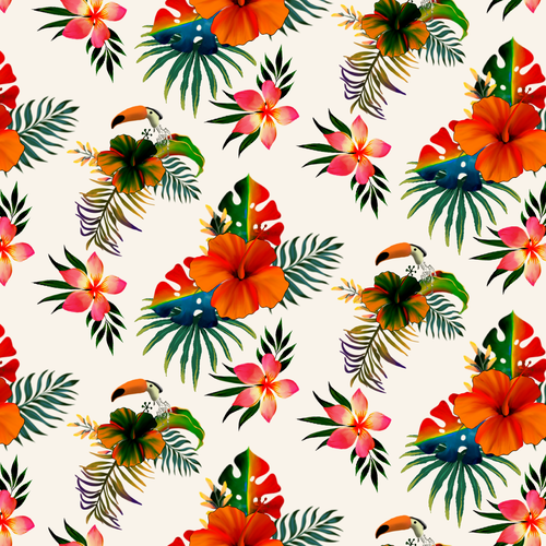 Tropical Fabric Print - Textile Designers & Illustrators Los Angeles fashion brand needs your designs Design by ash00 Designs