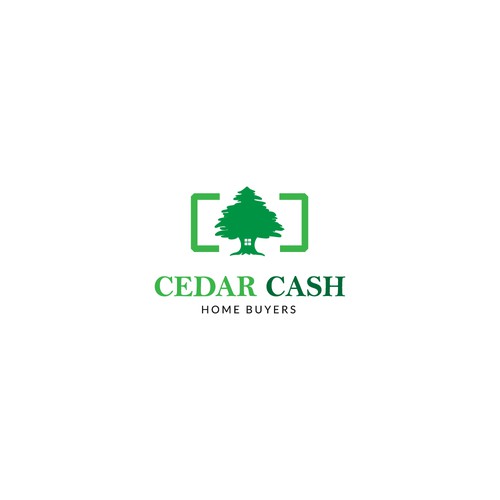 Website logo for house buying company www.cedarcashhomebuyers.com Design by MLDESIGNPH™