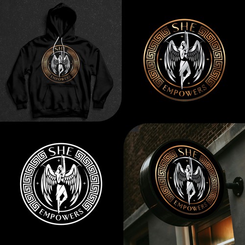 SHEempowers - luxurious design of a woman preferrably in some kind of a circle to appeal to women professionals Design by eMbo