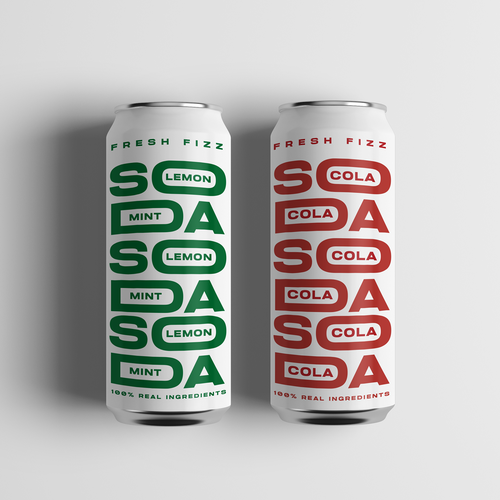 Fresh Fizz Soda Label Design by qsketch2