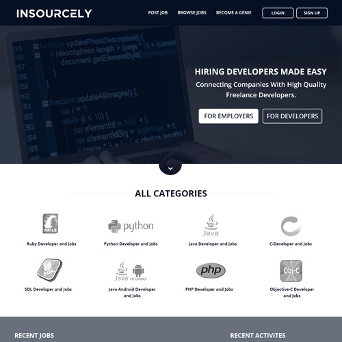 Create a stunning NEW front page for a SaaS company Design by Atul-Arts