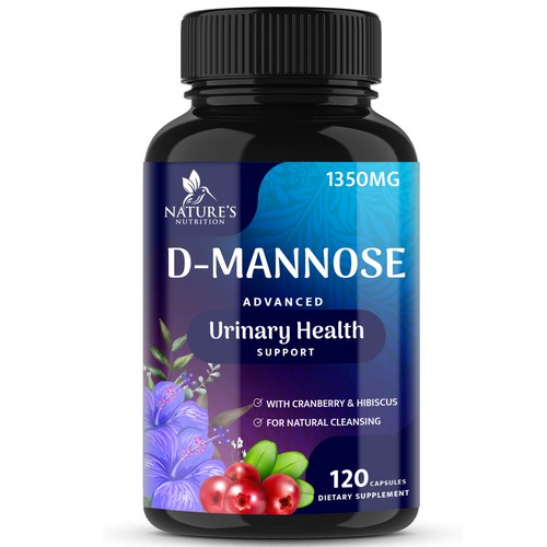 Colorful D-Mannose Design Needed for Nature's Nutrition Design by R O S H I N