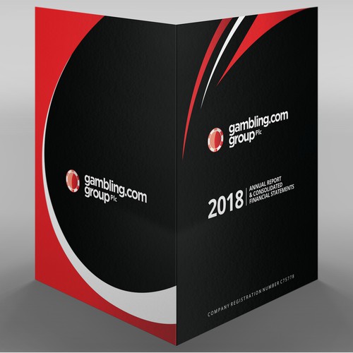 Annual Report Cover for Gambling.com Group Diseño de Xnine