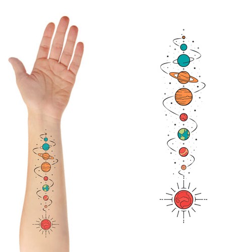 Planetary Tattoo Design Design by Yoga Sentanu