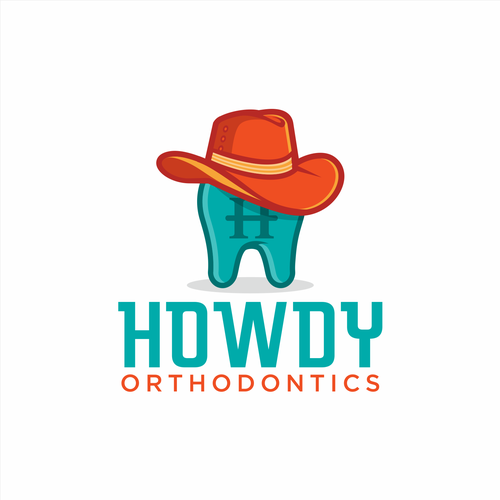 ISO fun, youthful, western themed logo for an orthodontic dental practice in the suburbs Design by Grad™