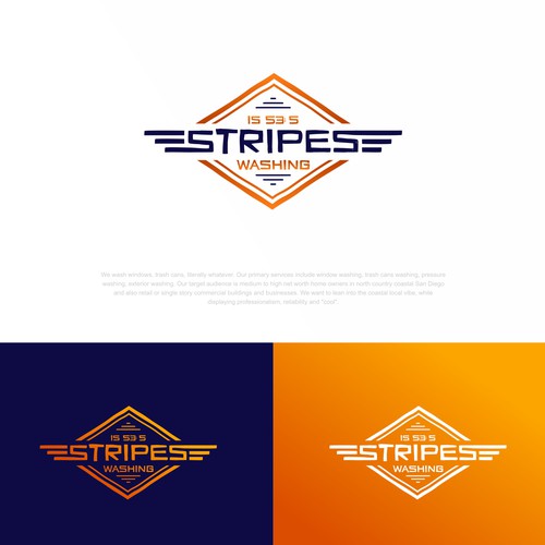 Stripes Washing - Design a logo and brand for a new upcoming coastal company Design by websmartusa
