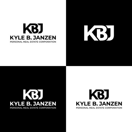 Bold 'KBJ' Logo for Real Estate Agent Design by Md. Faruk ✅