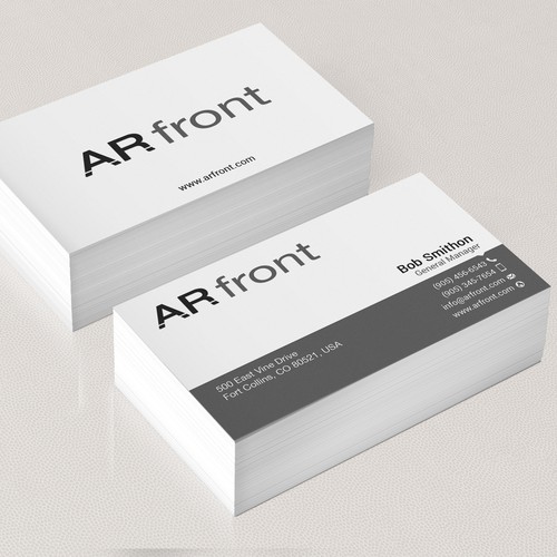 Business card design for high tech company Design by Mah_Ari