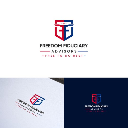 Investment company breaking away from corporate interest looking for fresh patriotic logo. Design by Lyna™