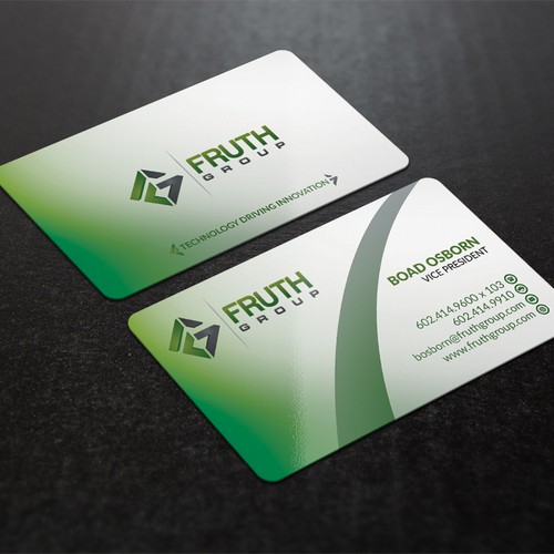 New High Tech Business Cards for High Tech Company Design by Nuhan Enterprise IT