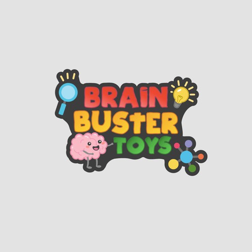 Brain Buster Toys Logo & Social Media Contest. Design by BrainstormingDsg