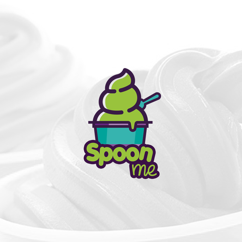 Create a trendy logo for a new Frozen yogurt shop! Spoon Me Yogurt Design by Nandox82