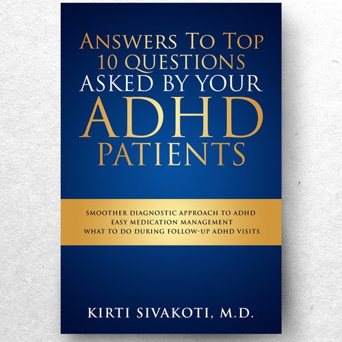 'Design a book cover for ADHD book for doctors' Design by ryanurz