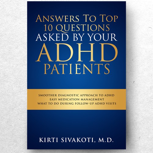 'Design a book cover for ADHD book for doctors' Design by ryanurz