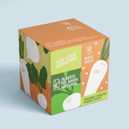 WHITE RADISH-meal prep box Design by heli☀sentris