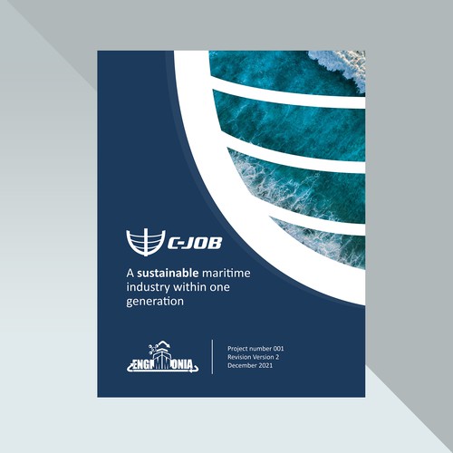 Innovative front cover/Word template to match ambitious sustainable maritime company Design von Joemar Concepts