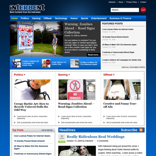 New Magazine-Styled WP Design